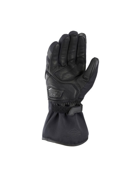 Manusi barbati Touring/Adventure Mid-season textil/piele Ixon model Drizzle MS culoare: negru – degete tactile (manusi lungi)