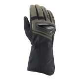 Manusi barbati Touring/Adventure Mid-season textil/piele Ixon model Drizzle MS culoare: khaki/negru – degete tactile (manusi lun