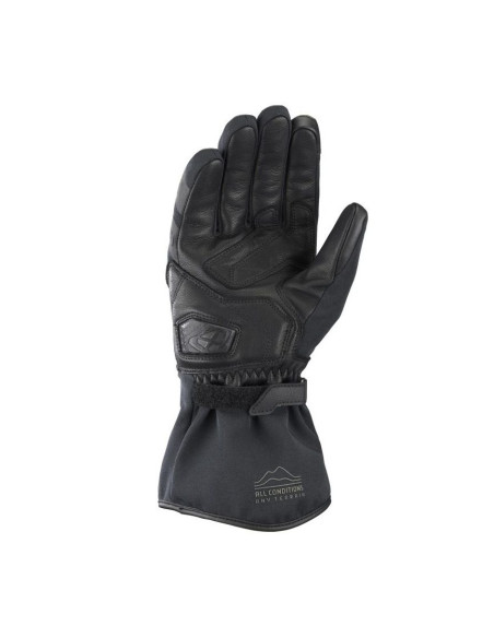 Manusi barbati Touring/Adventure Mid-season textil/piele Ixon model Drizzle MS culoare: khaki/negru – degete tactile (manusi lun