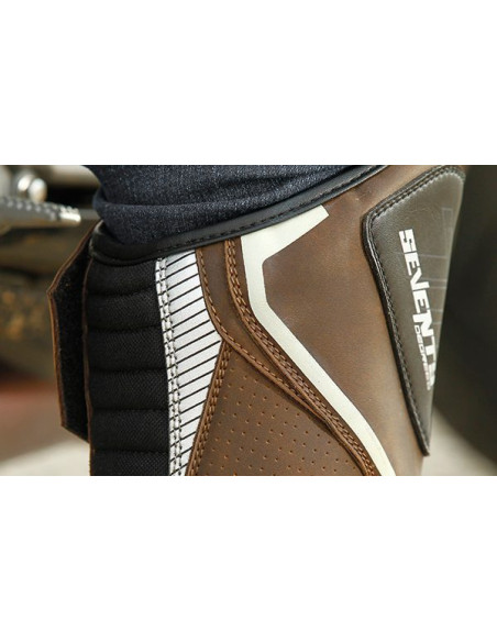 Ghete (cizme) moto Touring Unisex Seventy model SD-BT2 culoare: maro