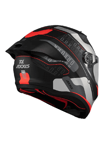 Casca integrala Axxis Fenix Ork B5 rosu mat - tip viziera: MT-V-31B - DKS429