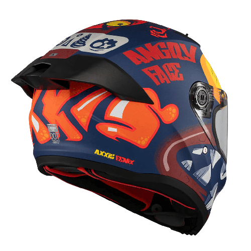 Casca integrala Axxis Fenix Angry Face C5 rosu mat - tip viziera: MT-V-31B - DKS429 2