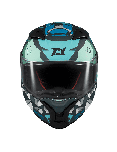 Casca integrala Axxis Fenix Angry Face C7 albastru mat - tip viziera: MT-V-31B - DKS429