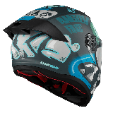 Casca integrala Axxis Fenix Angry Face C7 albastru mat - tip viziera: MT-V-31B - DKS429