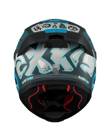 Casca integrala Axxis Fenix Angry Face C7 albastru mat - tip viziera: MT-V-31B - DKS429