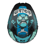 Casca integrala Axxis Fenix Angry Face C7 albastru mat - tip viziera: MT-V-31B - DKS429