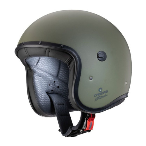 Casca open face (jet) Caberg model Freeride X 29 verde military mat (fibra de sticla) 2