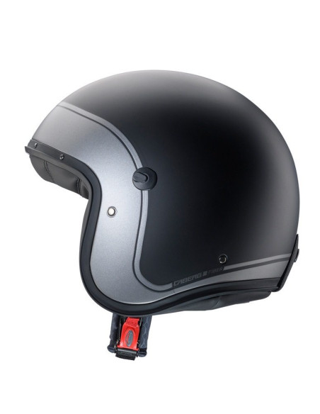 Casca open face (jet) Caberg model Freeride X Imola D5 negru/gun metal (titanium) mat (fibra de sticla)