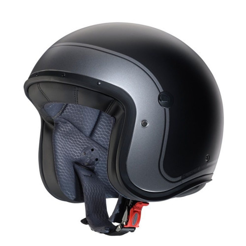Casca open face (jet) Caberg model Freeride X Imola D5 negru/gun metal (titanium) mat (fibra de sticla) 2