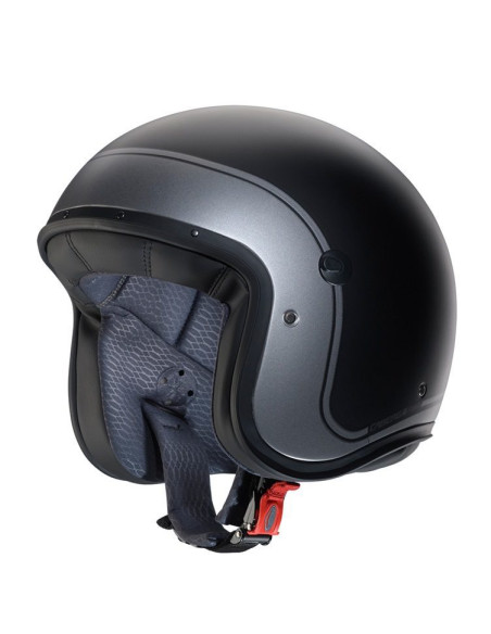Casca open face (jet) Caberg model Freeride X Imola D5 negru/gun metal (titanium) mat (fibra de sticla)
