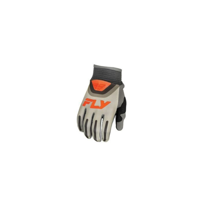 Manusi moto unisex cross-enduro Fly Racing model F-16 culoare: gri/portocaliu