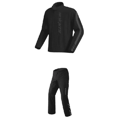 Costum moto ploaie (geaca+pantaloni) Seventy model SD-S5 Monsoon culoare: negru (montare peste echipament)