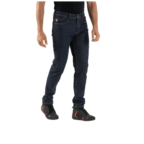 Blugi (jeans) moto barbati Ixon model Kevin culoare: albastru inchis (Cordura® Denim) - clasa AA