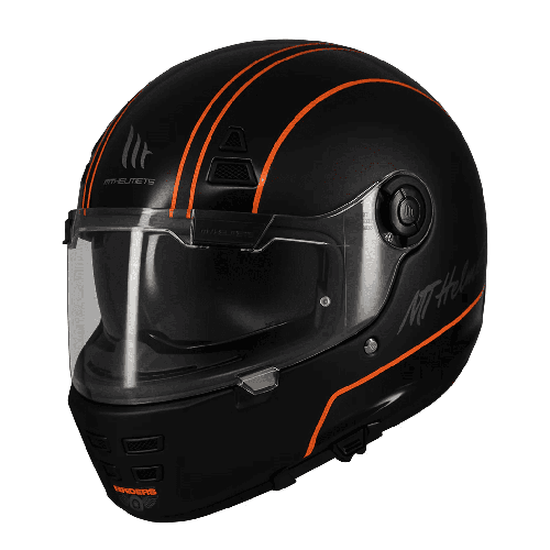 Casca integrala MT Jarama SV Wild B1 negru mat - model Retro - Cafe Racer (ochelari soare integrati) - tip viziera: MT-V-32