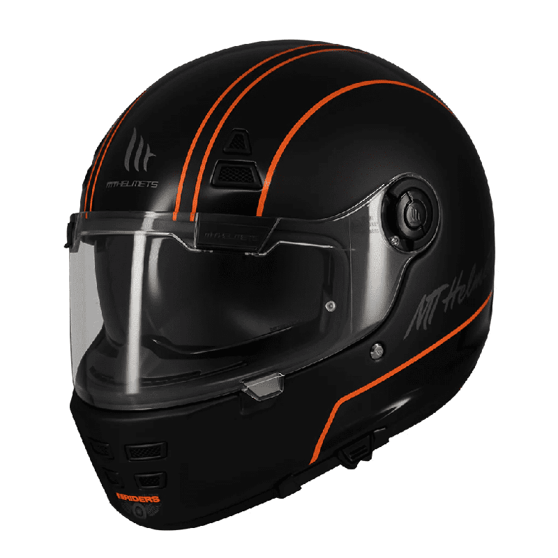 Casca integrala MT Jarama SV Wild B1 negru mat - model Retro - Cafe Racer (ochelari soare integrati) - tip viziera: MT-V-32