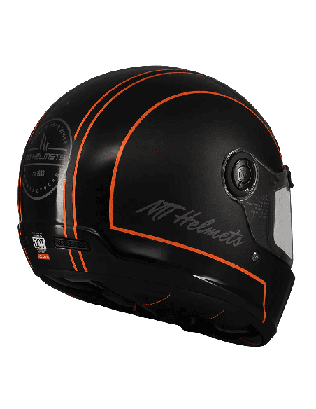Casca integrala MT Jarama SV Wild B1 negru mat - model Retro - Cafe Racer (ochelari soare integrati) - tip viziera: MT-V-32