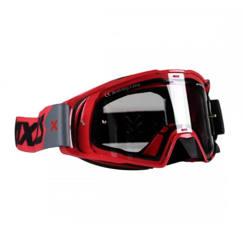 Ochelari Axxis Off road (cross-enduro) MX EVO Strap A5 rosu - culoare: rosu