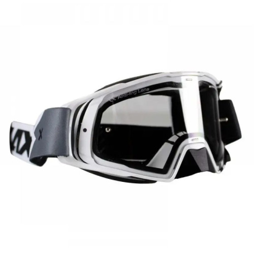 Ochelari Axxis Off road (cross-enduro) MX EVO Strap A0 alb - culoare: alb