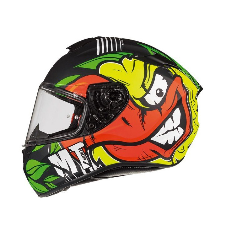 Casca integrala motociclete MT Targo Truck A2 galben fluor mat – tip MT-V-14