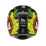 Casca integrala motociclete MT Targo Truck A2 galben fluor mat – tip MT-V-14