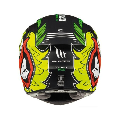 Casca integrala motociclete MT Targo Truck A2 galben fluor mat – tip MT-V-14 2