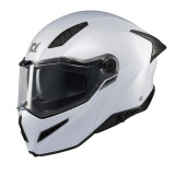 Casca modulabila (flip-up) Axxis GhostFighter SV A0 alb lucios (ochelari soare integrati) Pinlock Ready – tip viziera: MT-V-36