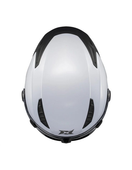 Casca modulabila (flip-up) Axxis GhostFighter SV A0 alb lucios (ochelari soare integrati) Pinlock Ready – tip viziera: MT-V-36