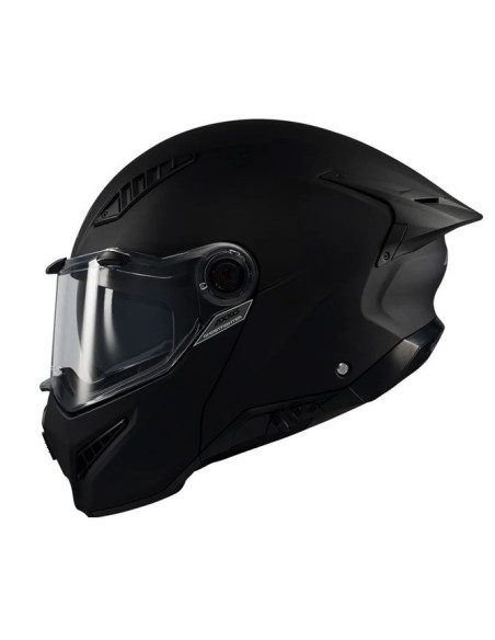 Casca modulabila (flip-up) Axxis GhostFighter SV A1 negru mat (ochelari soare integrati) Pinlock ready – tip viziera: MT-V-36