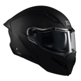Casca modulabila (flip-up) Axxis GhostFighter SV A1 negru mat (ochelari soare integrati) Pinlock ready – tip viziera: MT-V-36