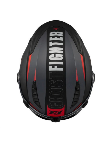Casca modulabila (flip-up) Axxis GhostFighter SV Maniac B5 negru/rosu mat (ochelari soare integrati) Pinlock Ready – tip viziera