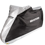Husa scutere-motociclete exterior Oxford Aquatex (gri-negru) - marime: M - waterproof