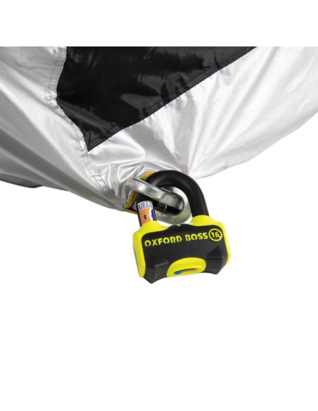 Husa scutere-motociclete exterior Oxford Aquatex gri-negru marime XL waterproof pentru modele echipate parbriz cutie