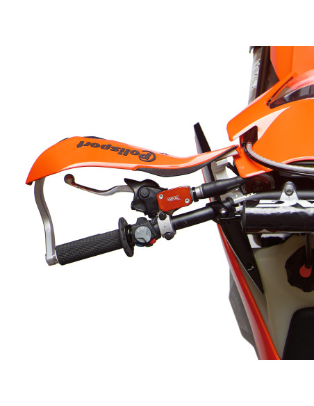 Set protectii maini (hand guard) aluminiu adventure/enduro Polisport Trail Blazer – culoare: portocaliu/negru