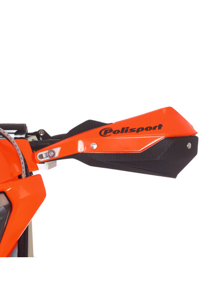 Set protectii maini (hand guard) aluminiu adventure/enduro Polisport Trail Blazer – culoare: portocaliu/negru