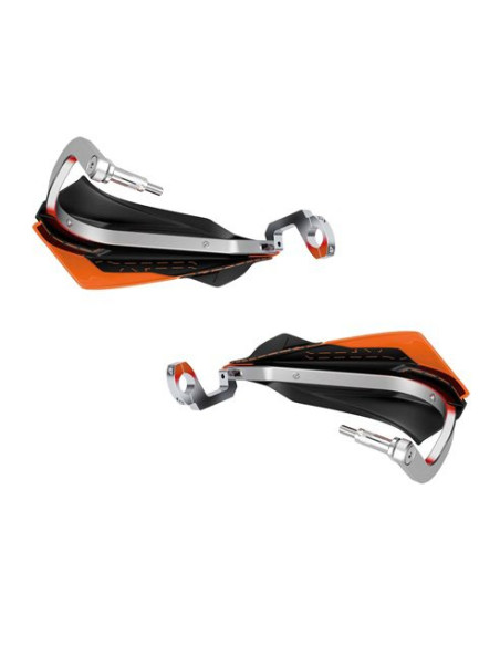 Set protectii maini (hand guard) aluminiu adventure/enduro Polisport Trail Blazer – culoare: portocaliu/negru