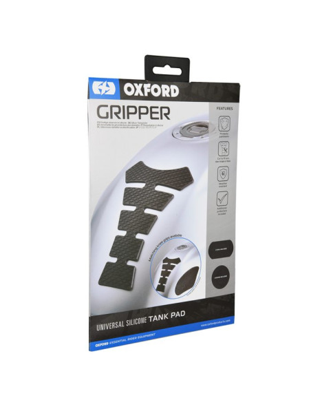 Protectie rezervor (tank pad) din silicon "Gripper" Oxford - culoare: negru