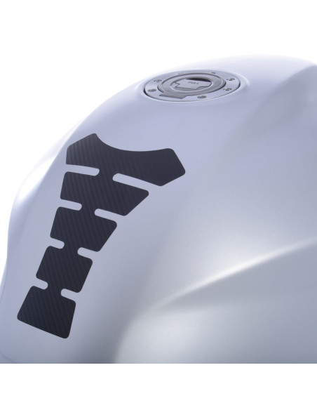 Protectie rezervor (tank pad) tip carbon "Spine" Oxford - culoare: negru carbon