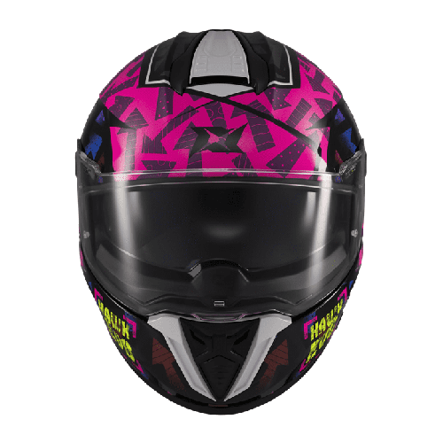 Casca integrala Axxis Hawk Evo SV Sketchbook B8 roz (fuchsia) lucios (ochelari soare integrati) - tip viziera: MT-V-31 2