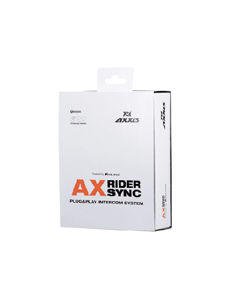 Sistem comunicatie moto complet Bluetooth MT - Axxis AX-RIDER SYNC - Plug&amp Play Intercom System - kit 1 bucata (pentru 1 util