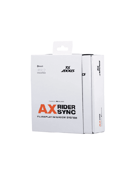 Sistem comunicatie moto complet Bluetooth MT - Axxis AX-RIDER SYNC - Plug&amp Play Intercom System - kit 1 bucata (pentru 1 util