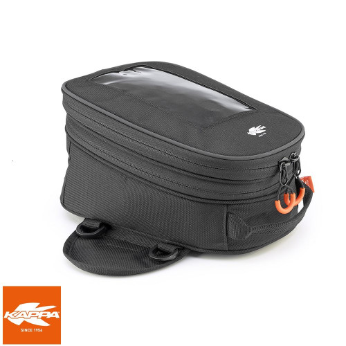 Geanta extensiva rezervor motocicleta Kappa - model ST108 Striker (volum: 5-7L) (fixare cu magneti sau cureluse) - culoare: negr