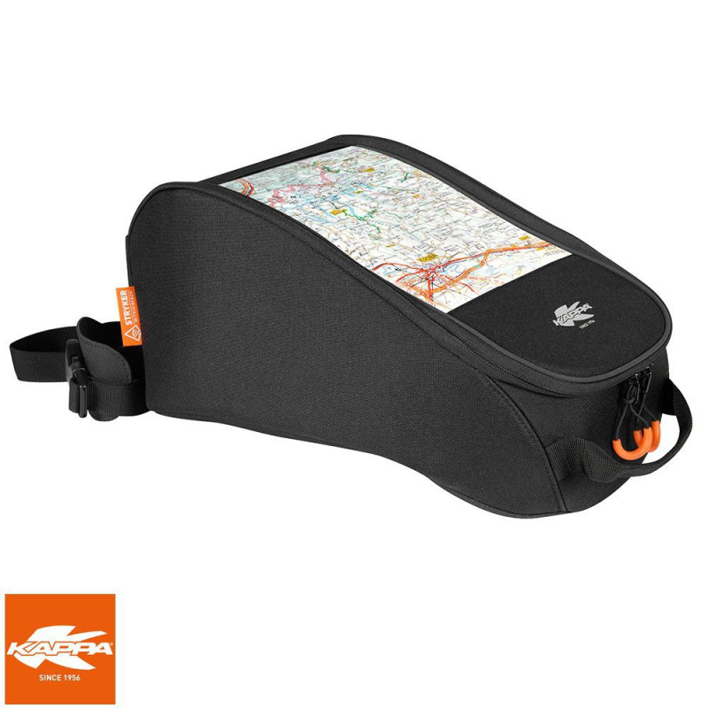 Geanta rezervor motocicleta Kappa - model ST113 Tanklock (volum: 9L) - culoare: negru - fixare pe rezervor cu prindere speciala