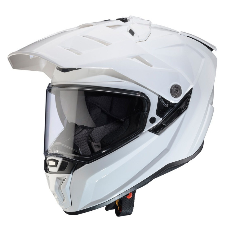 Casca adventure/off road Caberg model Tanami SV A1 alb lucios Pinlock ready - lentila Pinlock inclusa