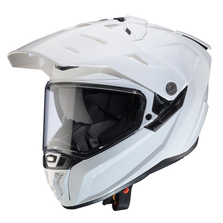 Casca adventure/off road Caberg model Tanami SV A1 alb lucios Pinlock ready - lentila Pinlock inclusa