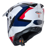 Casca adventure/off road Caberg model Tanami SV Scram H7 alb/rosu/albastru lucios Pinlock ready - lentila Pinlock inclusa