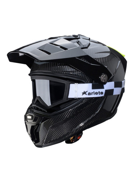 Casca adventure/off road Caberg model Tanami SV carbon Pinlock ready - lentila Pinlock inclusa (100% carbon)