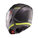 Casca modulabila (flip-up) Caberg model Horus X Ray L6 negru/gri/galben fluor mat Pinlock ready - lentila Pinlock inclusa