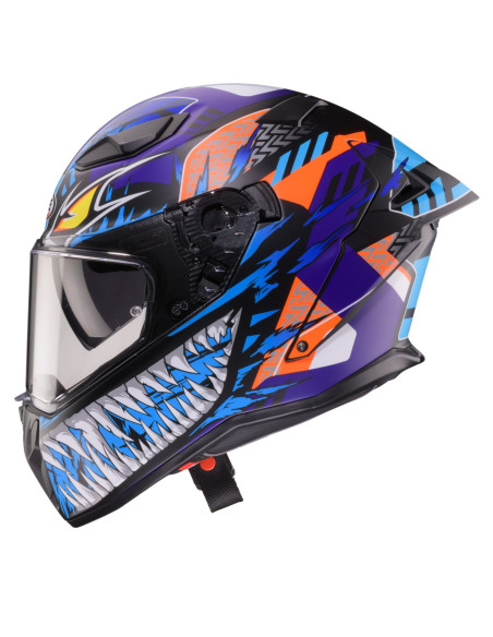 Casca integrala Caberg model Drift Evo II SV Nobo R5 negru/rosu/albastru/mov mat Pinlock ready - lentila Pinlock inclusa