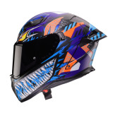 Casca integrala Caberg model Drift Evo II SV Nobo R5 negru/rosu/albastru/mov mat Pinlock ready - lentila Pinlock inclusa