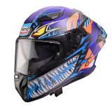 Casca integrala Caberg model Drift Evo II SV Nobo R5 negru/rosu/albastru/mov mat Pinlock ready - lentila Pinlock inclusa